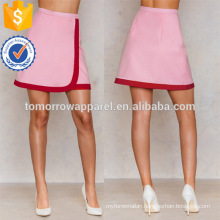 Wrapped A-Line Red And Pink Mini Summer Skirt Manufacture Wholesale Fashion Women Apparel (TA0044S)